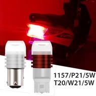 Motorcycle T20/7443 W21/5W 1157 BAY15D P21 / 5W LED Brake Tail Light high brightness lampu motor wit