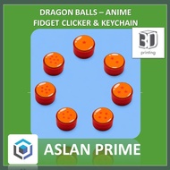 DRAGON BALL BALLS KEY CLICKER 3D Print Goku Bulma Star 1 2 3 4 5 6 7 One Two Three Four Five Six Sev