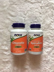 Now Foods 🌿破壁綠藻 小球藻 🌿有機螺旋藻 #超級食物 #幫助排毒 🌿Now Chlorella 1000 mg 120 tablets 🌿Now Organic Spirulina 100