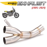 Slip-on Motorcycle Ducati Scrambler 800 2015-2024 Exhaust Midpipe Connect to 51mm Exhaust Tip