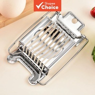 Stainless Steel Egg Cutter, Multi Purpose Kitchen Slicer for Eggs Century Eggs and Fruit Vegetable C
