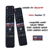 Suitable for Skyworth  PRISM  LCD TV Remote Control  Voice    43U20 TB500 539C-268935-W000 539c-2689