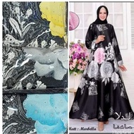 GAMIS ABAYA LIDLA BY KA'MESS ORGINAL MOTIT BUNGA ROS TERLARIS KANCING
