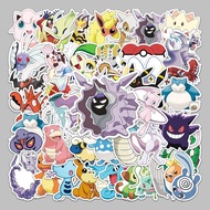 50 Sheets Pokemon Creative Graffiti Stickers Luggage Scooter Computer Tablet Cartoon Decorative Stickers