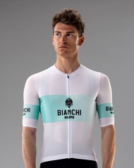 2024 Bianchi ใหม่โปรจักรยานแขนสั้นสำหรับผู้ชายจักรยานระบายอากาศสำหรับฤดูร้อนเสื้อเจอร์ซีย์นักปั่นเสื