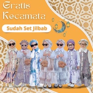 Gamis Lebaran anak perempuan terbaru Original zalira Kids UMUR 7