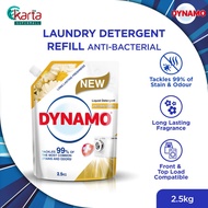 DYNAMO Laundry Detergent Liquid Anti-bacterial 2.5kg (Refill Pack)