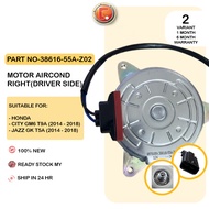 MOTOR KIPAS HONDA RADIATOR/ENJIN(19030-55A-Z02)&MOTOR AIRCOND(38616-55A-Z02)–CITY GM6/JAZZ T5A FAN M