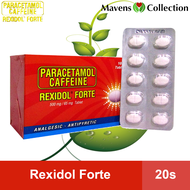 Rexidol Forte 500 mg / 65 mg Tablet - 20 tablets No Box by Mavens Collection