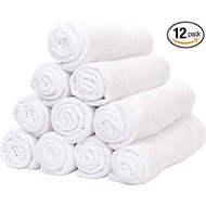 12x20 INCH TUALA MUKA WHITE TOWEL DOORGIFT MURAH TUALA KECIL HARGA BORONG 100% COTTON SERAP AIR ORDE