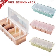 Free Shipping 4-Section Spice Box 4-IN-1 Spice Box Kitchen Spice Box/ Kitchen Spice Rack/ Spice Cont