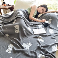 Bamboo Fiber Towel Quilt Cold Sensation Blanket Gauze Single Cool Blanket Cool Sensation Quilt Nap C