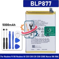 BLP877 for OPPO Realme 8i 9i C33 C35 C31 C30 C30S Narzo 50i 50A (5000mAh) Battery + Tools