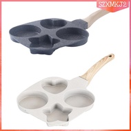 [szxmkj2] 4-cup Egg Pan Breakfast Skillet Egg Frying Pan for Burgers Crepe Plett
