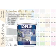 (1L)TOPLUS WEATHER PLUS EXTERIOR WALL PAINT -SHARE OF WHITE