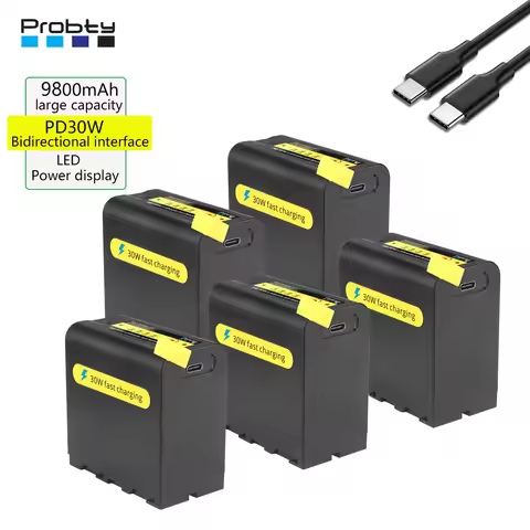 PD30W Two-way Type-C Quick Charge NP-F970 NP F970 NP-F980 Battery for Sony NP-F970 F960 F750 F550 MV