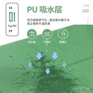Pu Natural Rubber Yoga Fitness Home Mat Body Use Position Line Design Mat Yoga Anti-slip Anti-slip T