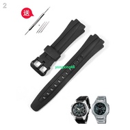 Ready Stock = Hot-selling Suitable for Casio AQ-160W Rubber Watch Strap Men Waterproof Silicone Bracelet AQ-163W Men Women Wristband Accessories 0708