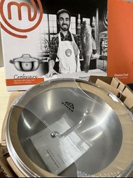 多功能平底鍋 MasterChef Stainless Steel Cookware Hot Pot with Glass Lid 28cm 5.5L, 11"