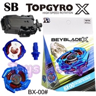 SB Brand Beyblade X BX-00 Cobalt Drake 4-60F Megatron Xtreme Gear Sports String Launcher Spinning To