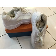 B.First White School Shoes