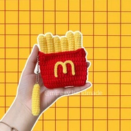 Mini bag, mini potato chip wallet, handmade wool headphones