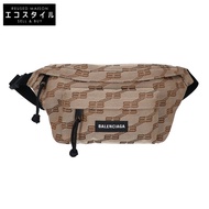 Balenciaga [全新] 713042 BB Monogram Jacquard Belt Bum Bag [二手]