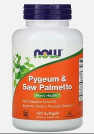 美國 Now Foods 防脫髮 Saw Palmetto + Pygeum 鋸棕櫚 + 非洲刺李 前列腺保健 雄性禿 防禿頭 防稀疏 抑制DHT 120粒 美國制造