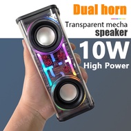 ♥Hàng tồn kho tại chỗ + cá tuyết♥V8 Trong Suốt Mecha bluetooth không dây A88 Loa loa siêu trầm di độ