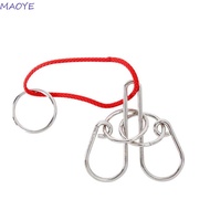 MAOYE 3D Metal Puzzle IQ Mind Kids Gifts 3d Puzzle Wire Brainteasers Games Kong Ming Lock Cognition 