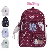 Ita Bag Korea Style Star Print, Large Capacity School Backpack 15 Inch Laptop, Cute Student Bag