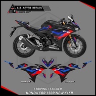 HONDA CBR 150R K45R LIVERY STICKER TRICOLORbmw NEW CBR150R DECAL/ CBR 150 R MOTORCYCLE STRIPING/ 202