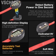Vschmy Geevorks LCD Battery Voltage Tester Digital Display Level Detector for 1.2V 4.8V AA AAA C D 9
