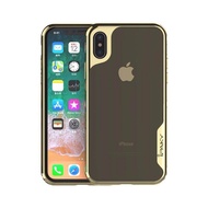 iPaky Luxury Electroplated Clear Silicone TPU Case for Apple iPhone X Xs เคส ไอปากี้ รุ่นลักซ์ชัวรี่ อิเล็กโทรเพลต ซิลิโคน ทีพียู สำหรับ แอปเปิ้ล ไอโฟน สิบ สิบเอส หลังใส กันกระแทก