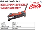 3TON 75-505MM PITSTOP LOW PROFILE DUAL PUMP HYDRAULIC GARAGE FLOOR JACK CAR JACK AUTOMOTIVE