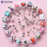 EAZYLIVING Cartoon Badge Reel Retractable ID Lanyard Name Tag Card Badge Holder Clip Doctor Nurse Of