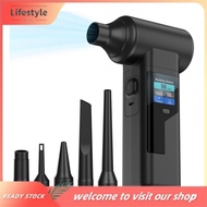 [Lifestyle] Electric Air Blower 10000mAh Turbo Fan Jet Fan with 5 Nozzle Attachments for Efficient D