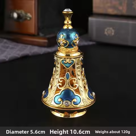 Middle East Glass Perfume Bottles Exquisite Home Decor Handicraft Arabic Essential Oil Bottle Empty 