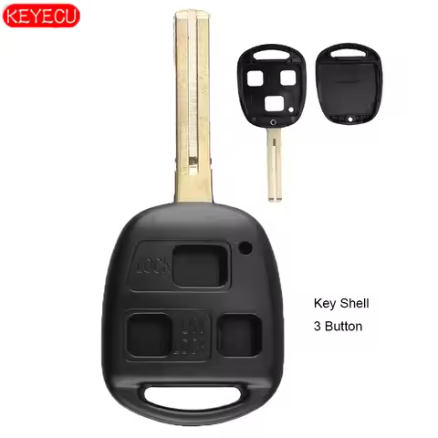 KEYECU Remote Control Car Key Shell Case Housing 3 Button for Lexus RX330 RX350 RX400h RX450h HYQ12B