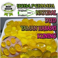 Batu akik yaman habasyi kuning / asli natural dyed / yaman ahmar