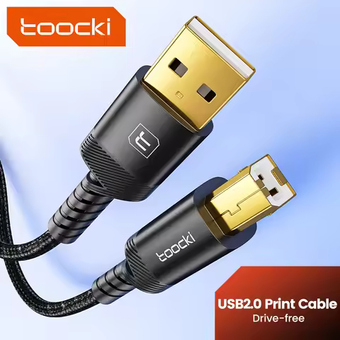 Toocki USB Printer Cable USB A/C Male to Type B Male Ultra-low Distortion USB 2.0 Cable for Scanner 