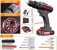 ⭐️⭐️Ship From KL⭐️⭐️9980VF Power Impact Cordless Drill Set 2 Lithium battery 3 Modes Screwdriver Fla