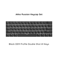 Akko | Akko Russian Keycap Set ASA/OEM/Cherry Profile 61 68 84 88 108 Keys PBT Double Shot/Dye-sub C