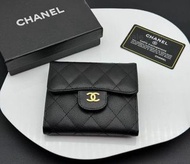 CHANEL香奈兒 牛皮羊皮短款三折多功能錢包 卡包/證件包/零錢包 465