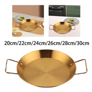 [Finevips1] Korean Ramen Pot Seafood Pot Household Stockpot Fast Heating Travel Golden Double Handle Instant Noodle Pot Kimchi Soup Pot