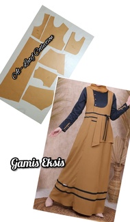 pola instan / pola jiplak GAMIS EKSIS