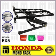 HONDA MOTORKU Mono Rack (EX5) Power Carrier For DELIVERY BAG / Heavy Duty * GRAB FOODPANDA LALAMOVE 