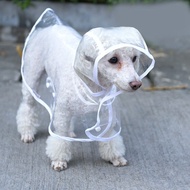 Pet Dog Puppy Transparent Rainwear Raincoat Pet Hooded Waterproof Jacket Clothes Soft Dog Raincoat P