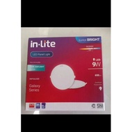 Inlite Downlight Led panel 9watt round - white