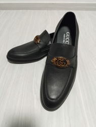 GUCCI 黑色樂福鞋 蜜蜂圖案